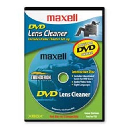 MAXELL Maxell Corp. Of America MAX190059 DVD Lens Cleaner- for DVD Players- 8 Languages MAX190059